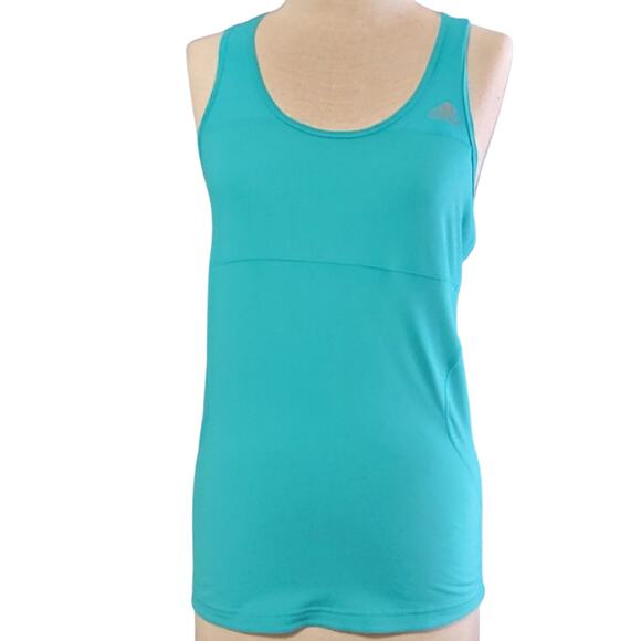 Adidas Running Blue Tank Top Size Small - Picture 1 of 4